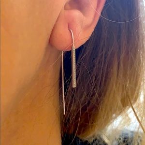 Through ear earrings unique